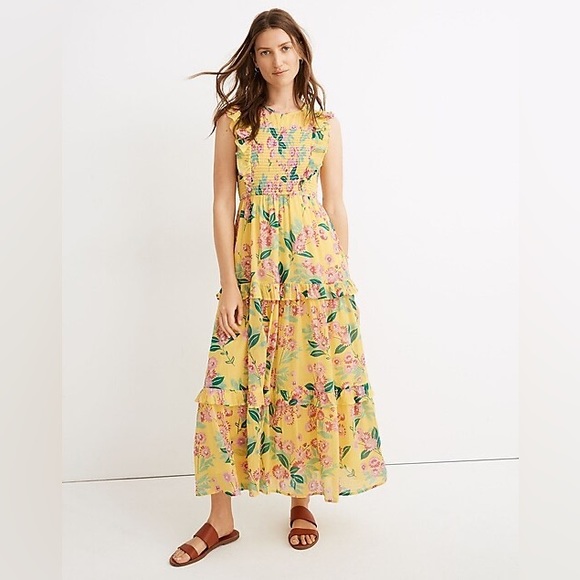 Banjanan Smocked Iris Midi Dress - Picture 1 of 4